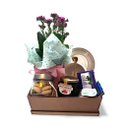 Cesta Flores, Chá e Biscoitos