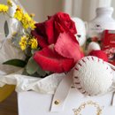 Cesta Box Presente Romântica: Rosa, Urso e Carinho