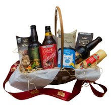Cesta Presente Chocolates e Cervejas Artesanais