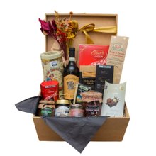 Cesta Gourmet Presente Corporativo/Executivo com Vinho