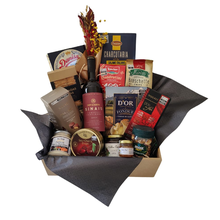 Cesta Gourmet com Vinho e Fondue 