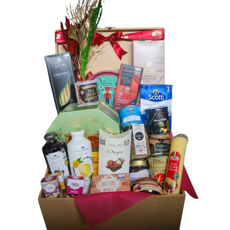 Cesta de Natal Gourmet Luxo completa S/Álcool