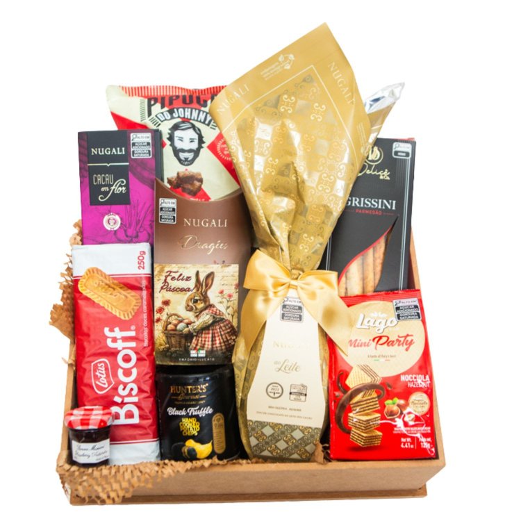 Cesta de Páscoa Chocolates & Especialidades Gourmet