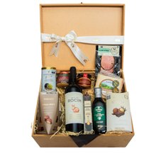 Cesta Gourmet com Vinho Português & Chocolates