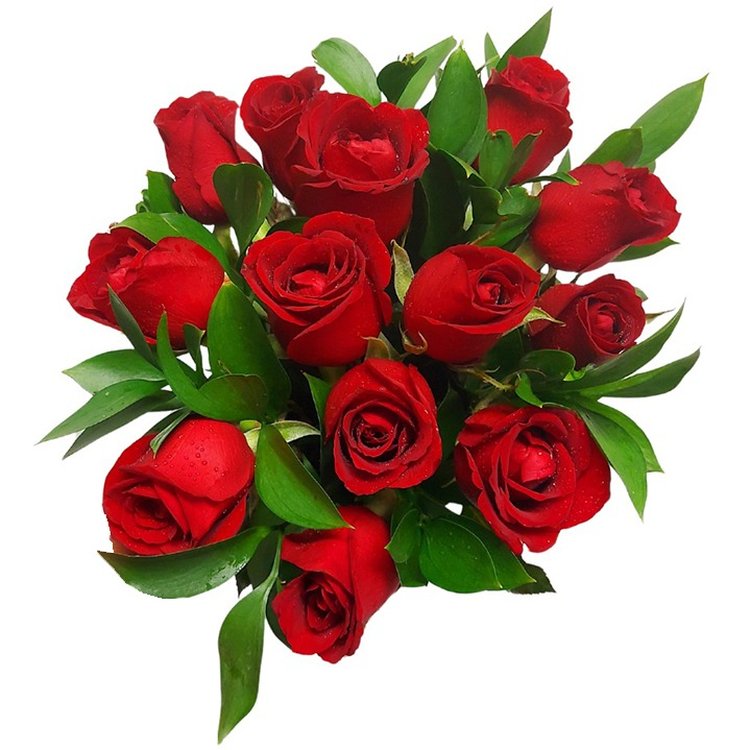 Delicado - 12 rosas vermelhas