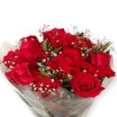 Buque 12 Rosas Vermelhas Importadas Abertas