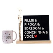 Kit Filme, Pipoca e Conchinha