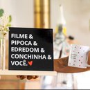 Kit Filme, Pipoca e Conchinha