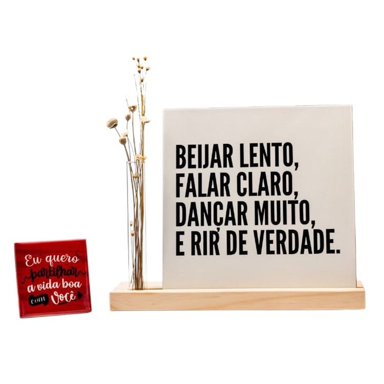 Kit Namorados  Beijar Lento e Rir de Verdade