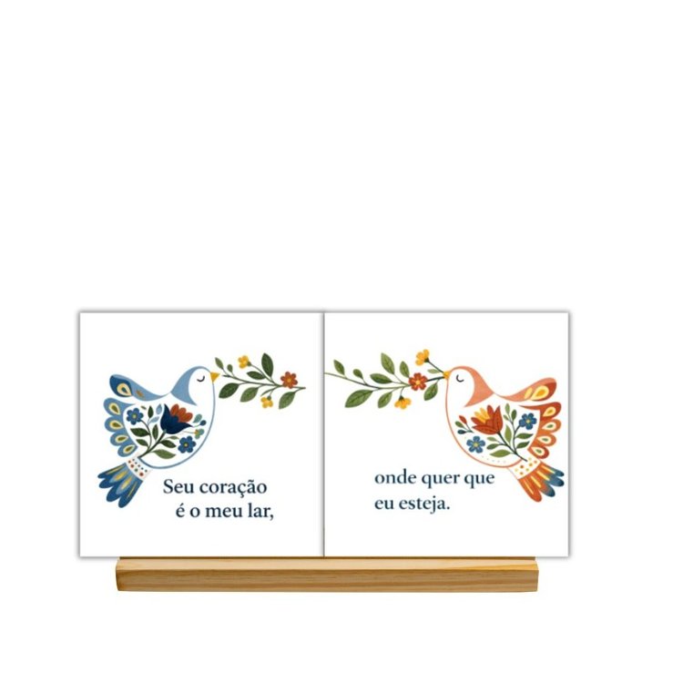 Kit dia das Mães Seu Coração é Meu Lar