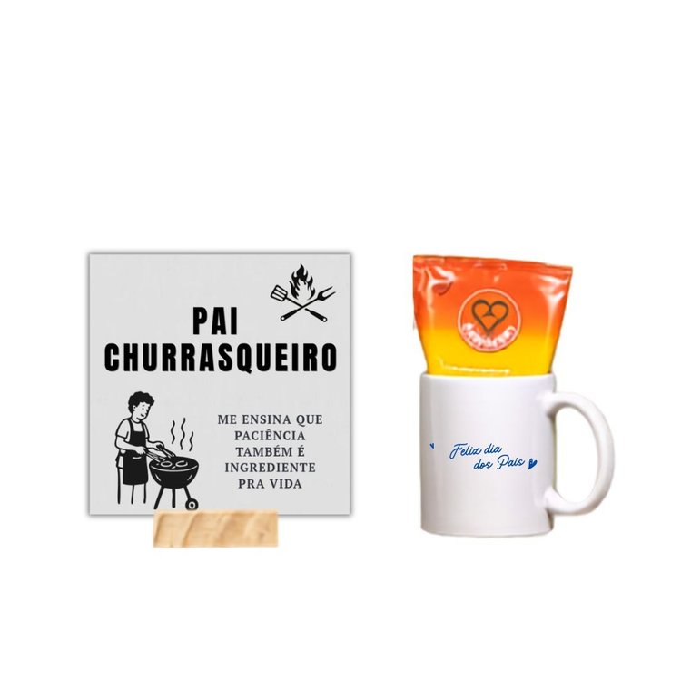 Kit Dia dos Pais Pai Churrasqueiro