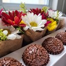 Box Floral Com Brigadeiro Gourmet 