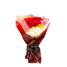 Buquê Romântico De Rosas Com Margaridas e Astromélias