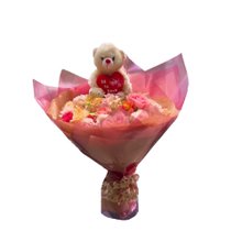 Buquê Gigante de Rosas e Margaridas com Pelúcia