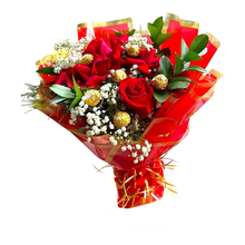 Buquê Escândalo De Rosas e Ferrero Rocher