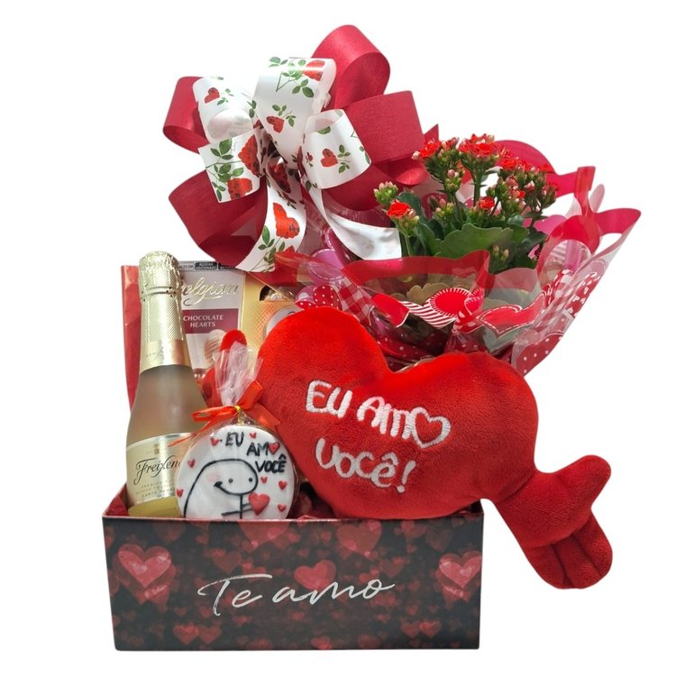 Caixa Romântica Carinho Pelúcia