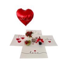 Caixa Surpresa Romântica com Vinho