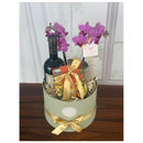 Cesta Box de Presente Vinho e Chocolate