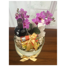 Cesta Box de Presente Vinho e Chocolate