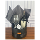 Cesta Box de Presente Vinho Taça e Chocolate