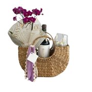 Cesta Presente Vinho e Orquidea