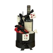 Box Namorados Vinho e Chocolates