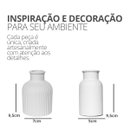 Conjunto 2 Vasos Garrafa Cimento com Flores Secas