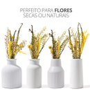 Conjunto 4 Vasos Garrafa Cimento com Flores Secas