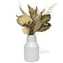 Arranjo De Flores Secas Decorativo Vaso Garrafa Retrô
