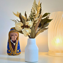 Arranjo De Flores Secas Decorativo Vaso Garrafa Retrô