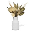 Arranjo De Flores Secas Vaso Garrafa Retrô Decorativo