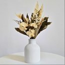 Arranjo De Flores Secas Decor Vaso Garrafa Vintage 