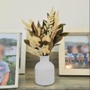 Arranjo De Flores Secas Decor Vaso Garrafa Vintage Lis