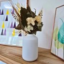 Arranjo De Flores Secas Decorativo Vaso Garrafa Cilín