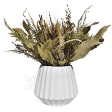 Arranjo De Flores Secas Decorativo Vaso Diamante