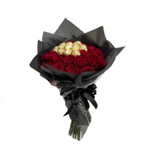 Buquê Romântico Rosas e Chocolate