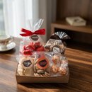 Cesta Corações de Biscoitos 