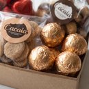 Cesta Corações de Biscoitos 