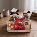 Cesta Doces Corações de Biscoito