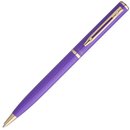 Caneta Crown Capricci  Metal Roxa com Estojo Sonteto