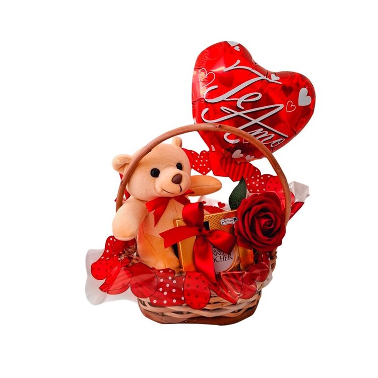 Cesta Ursinho Te Amo