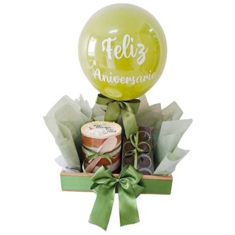 Box Feliz Aniversário Green
