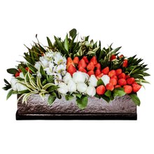 Cesta com Morangos e Flores (G)