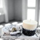 Kit Decorativo Vela Aromática, Bandeja e Concha