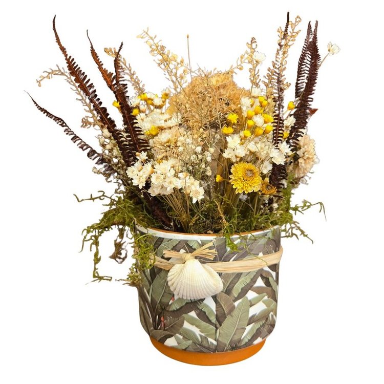 Arranjo de Mesa com Flores Secas