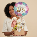 Presente Welcome Baby Rose com Pelúcia