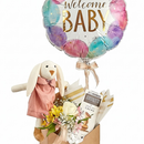 Presente Welcome Baby Rose com Pelúcia