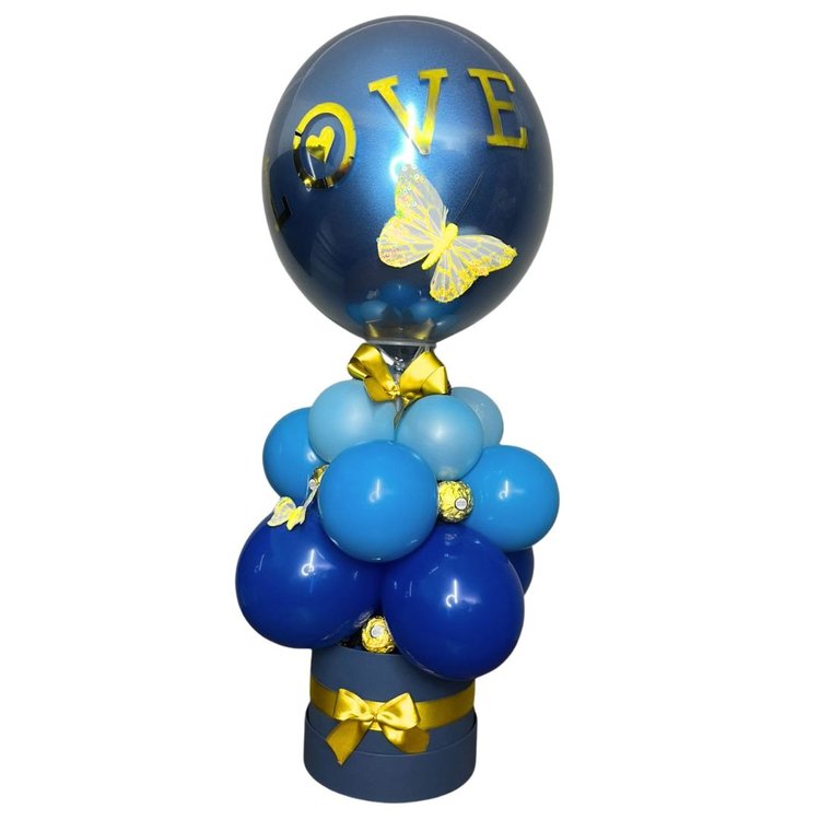 Box Balão Love Blue