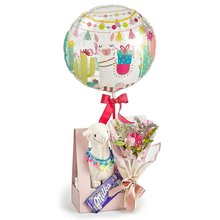 Presente Lhama Fofura com Balão