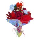 Buquê de Rosas Eternas com Bombons